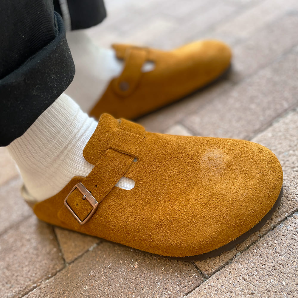 楽天市場】ビルケンシュトック ボストン スエードサボ メンズ