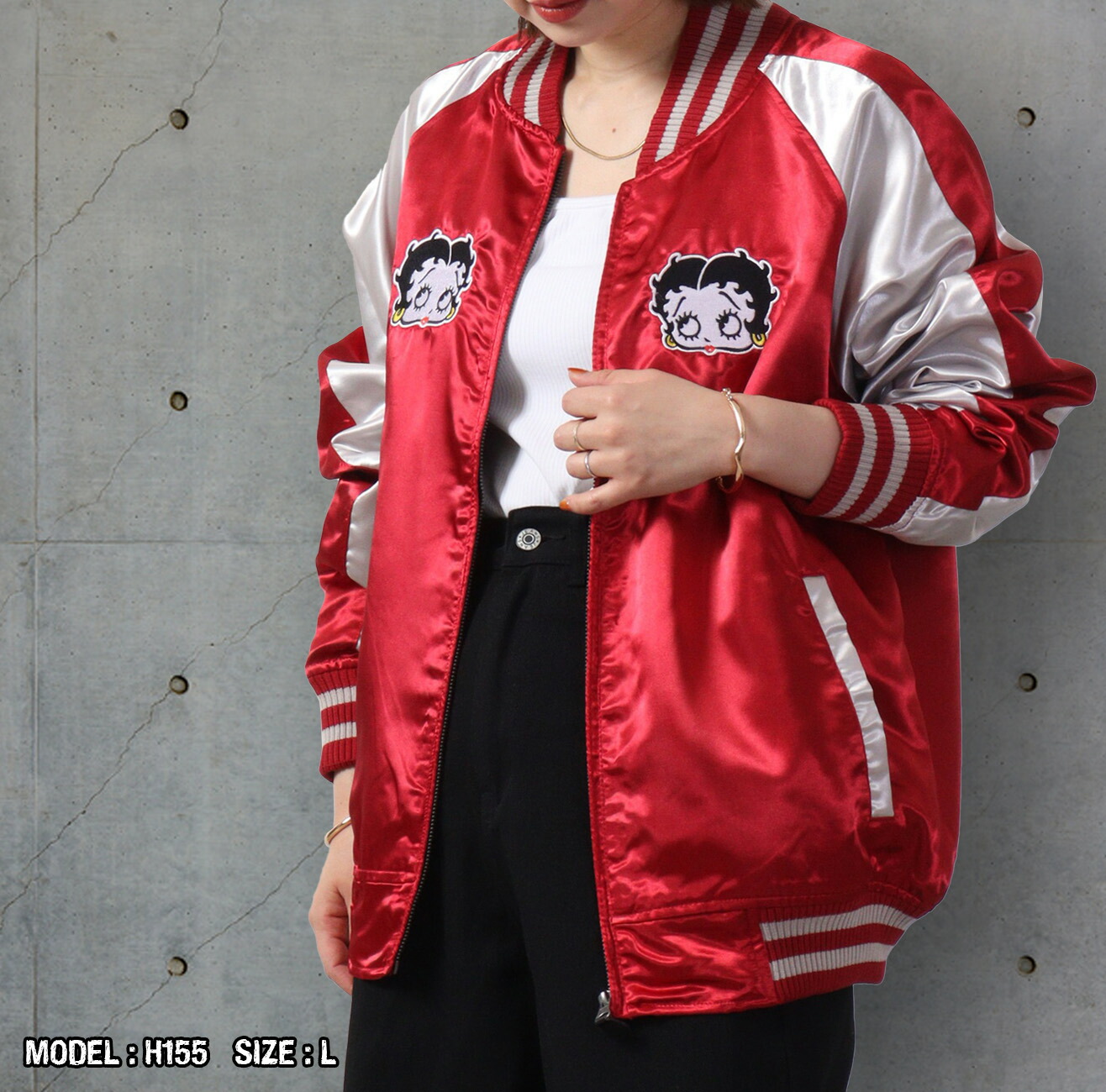 楽天市場】ベティブープ ベティちゃん スカジャン 刺繍 アウター