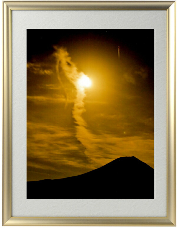 楽天市場】【レビュー特典】秋元隆良 奇跡の写真 金色晩龍 開運アート