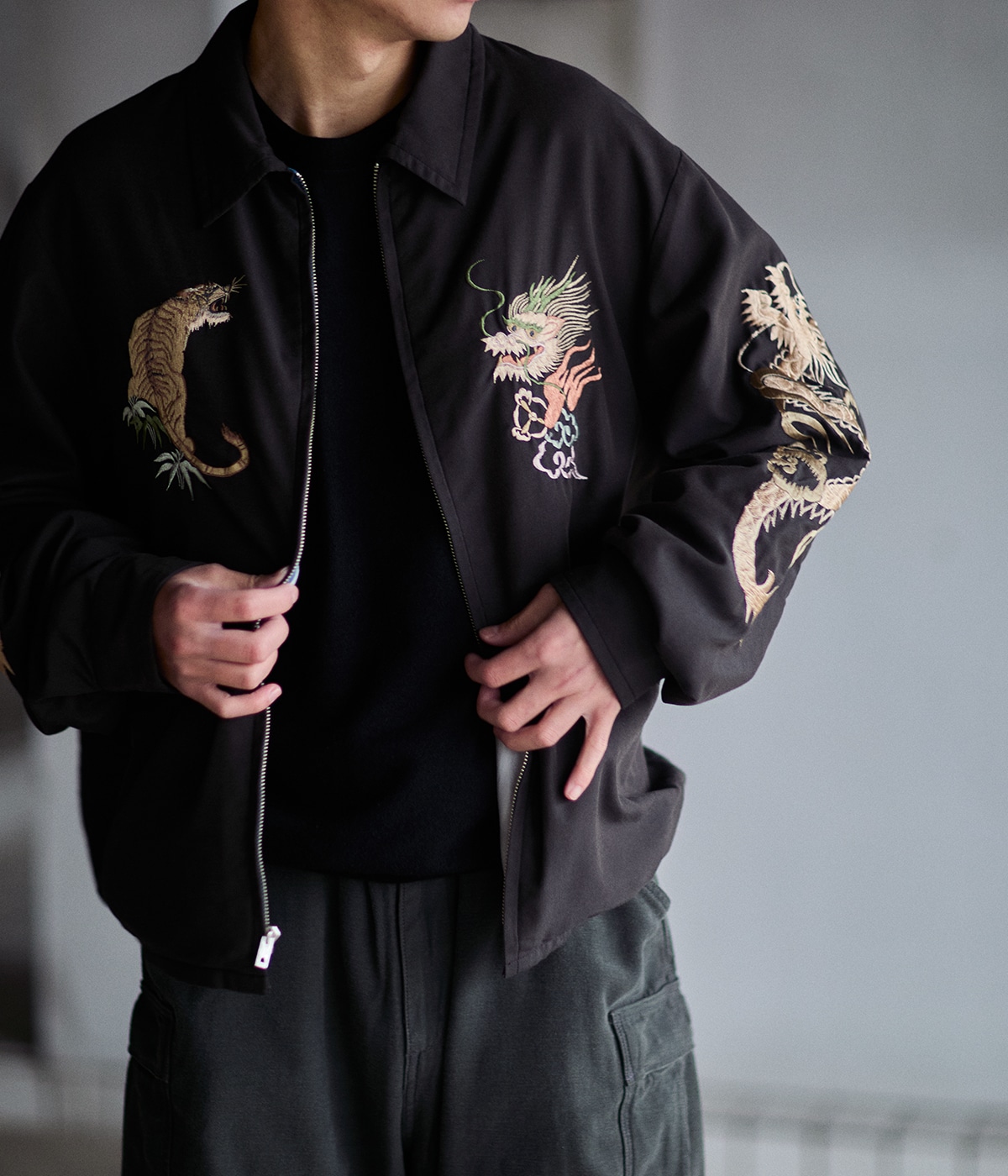 別注 SOUVENIR JACKET AGED MODEL JAPAN MAP | GOLD(ゴールド