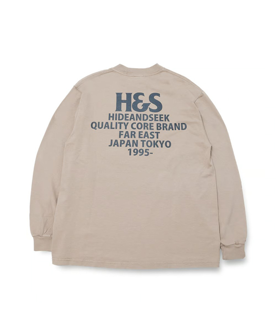 HIDEANDSEEK(ハイドアンドシーク) ロングスリーブTシャツ H&S Logo L/S