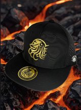 オリジナル/デニムCAP (丸枠/ロゴ・ゴールド＆シルバー) - エギング