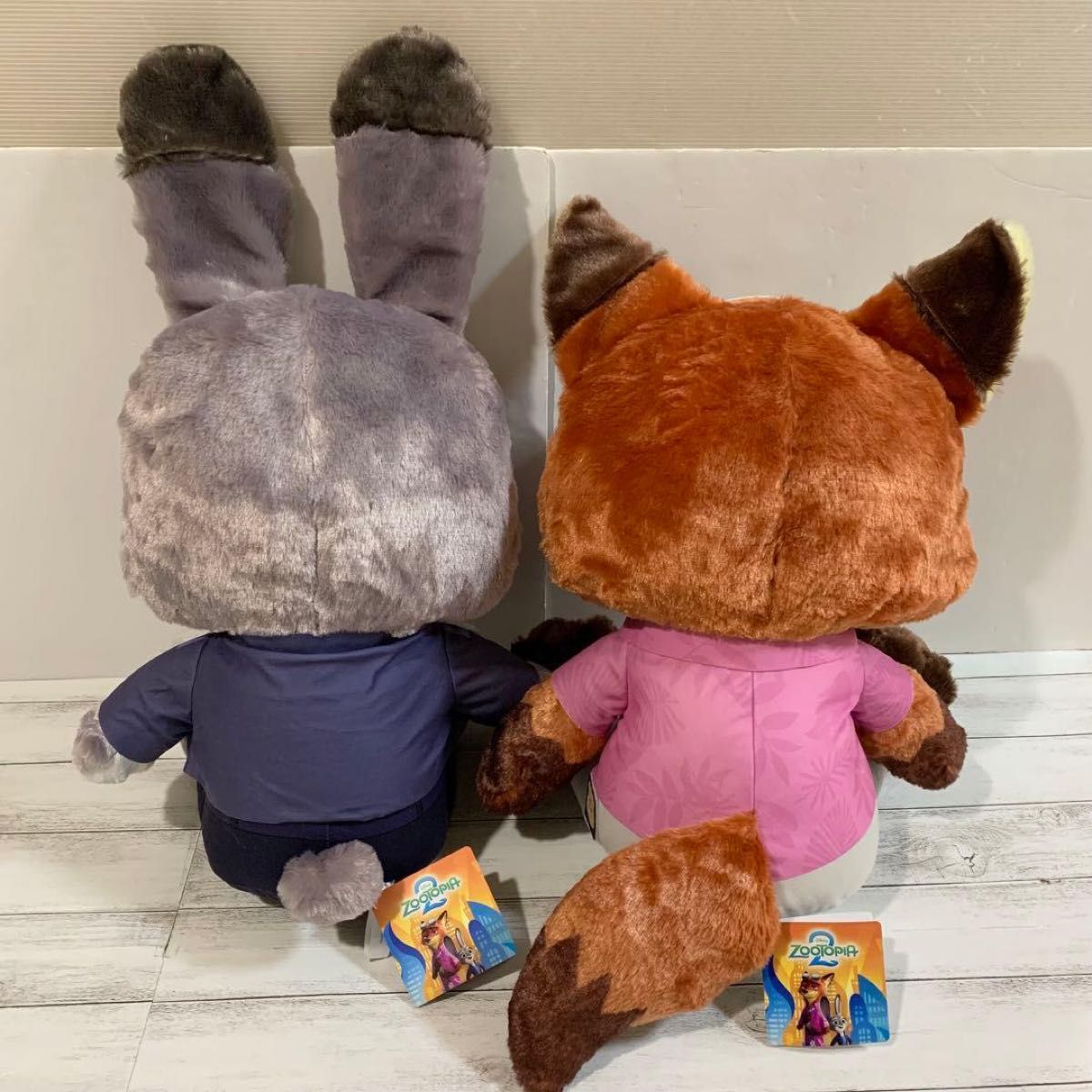 ズートピア2 スーパーラージぬいぐるみ 2種セット ニック ジュディ