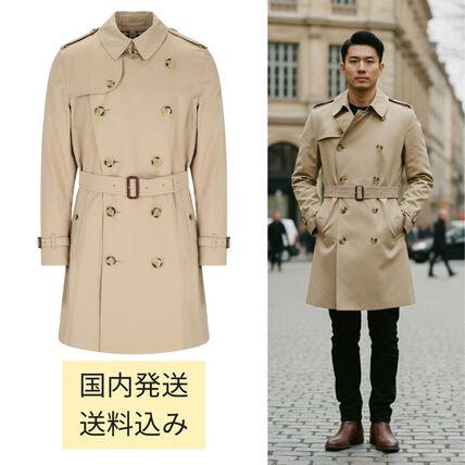 ホワイト（白）系 Burberry(バーバリー) トレンチコート(メンズ