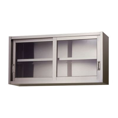 東製作所 ステンレス吊戸棚(ガラス戸) 1200×300×450 AS-1200GS-450 1個