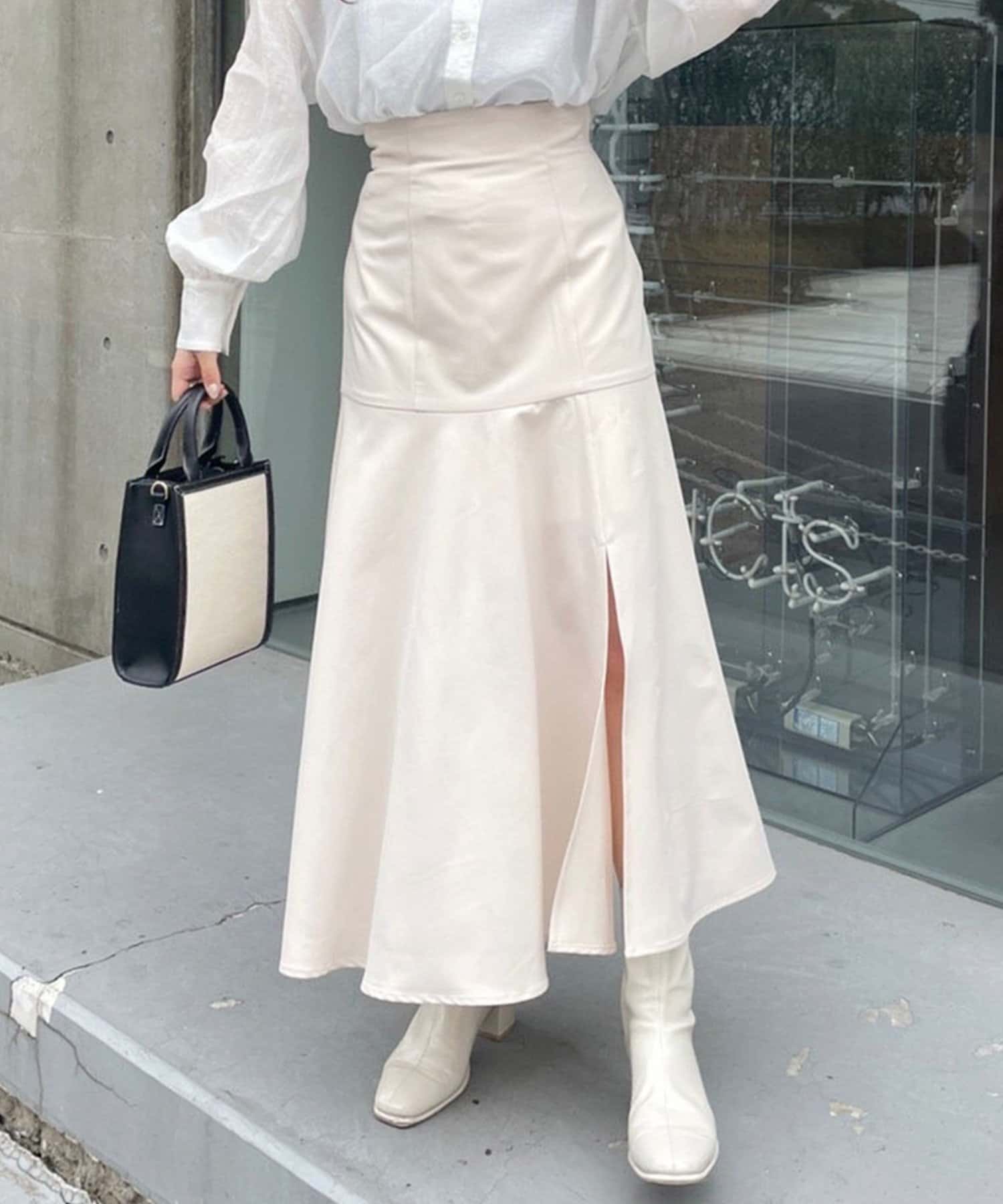 one after another】スリットマーメイドスカート | NICE CLAUP / OLIVE