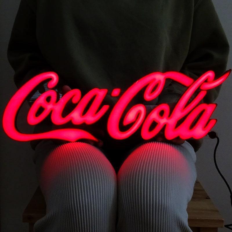 コカ・コーラ LEDライト ガレージ ネオン 看板 ミニレタリングサイン