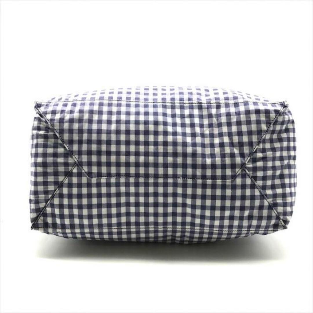 PRADA - 良品 PRADA プラダ 三角ロゴ プレート ギンガムチェック