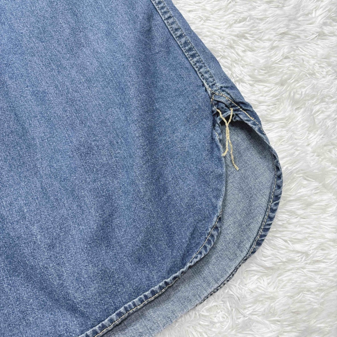 SLOBE IENA - SLOB IENA Le Denim デニムシャツワンピース バンド