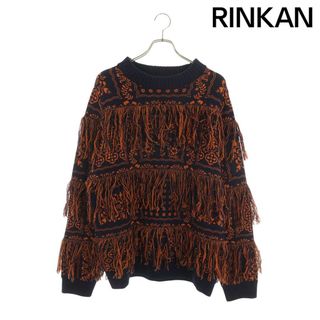 angelblue - atmos pink × ANGEL BLUE 総柄 ロゴ ニットブルゾンの通販