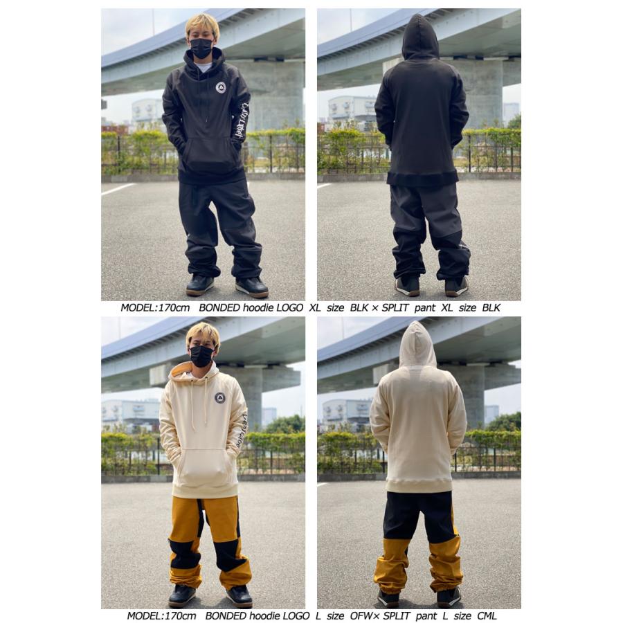 即出荷 22-23 DEATHLABEL/デスレーベル BONDED HOODIE LOGO メンズ