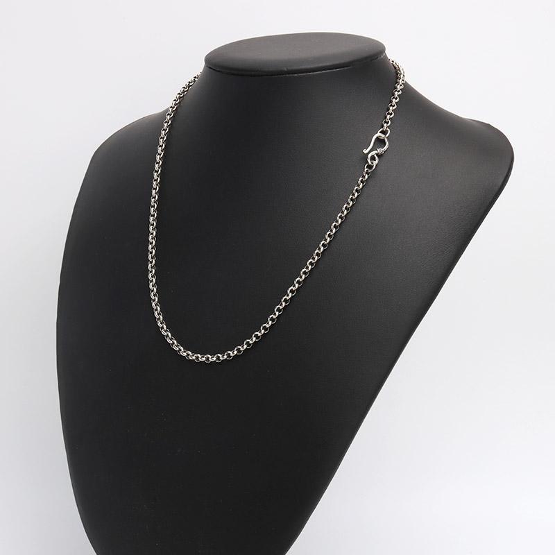 シルバー925 ロールチェーン ネックレス 幅5mm 60cm ネックレス