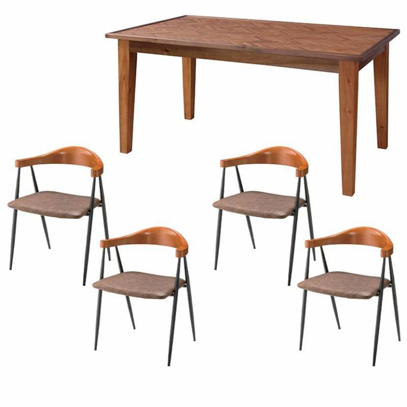 東谷 4人用 ダイニングセット ダイニングテーブル×1+ダイニングチェア