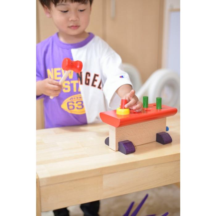 ニック社 NIC 大工さん 木のおもちゃ 木製玩具 ハンマートイ ハンマー