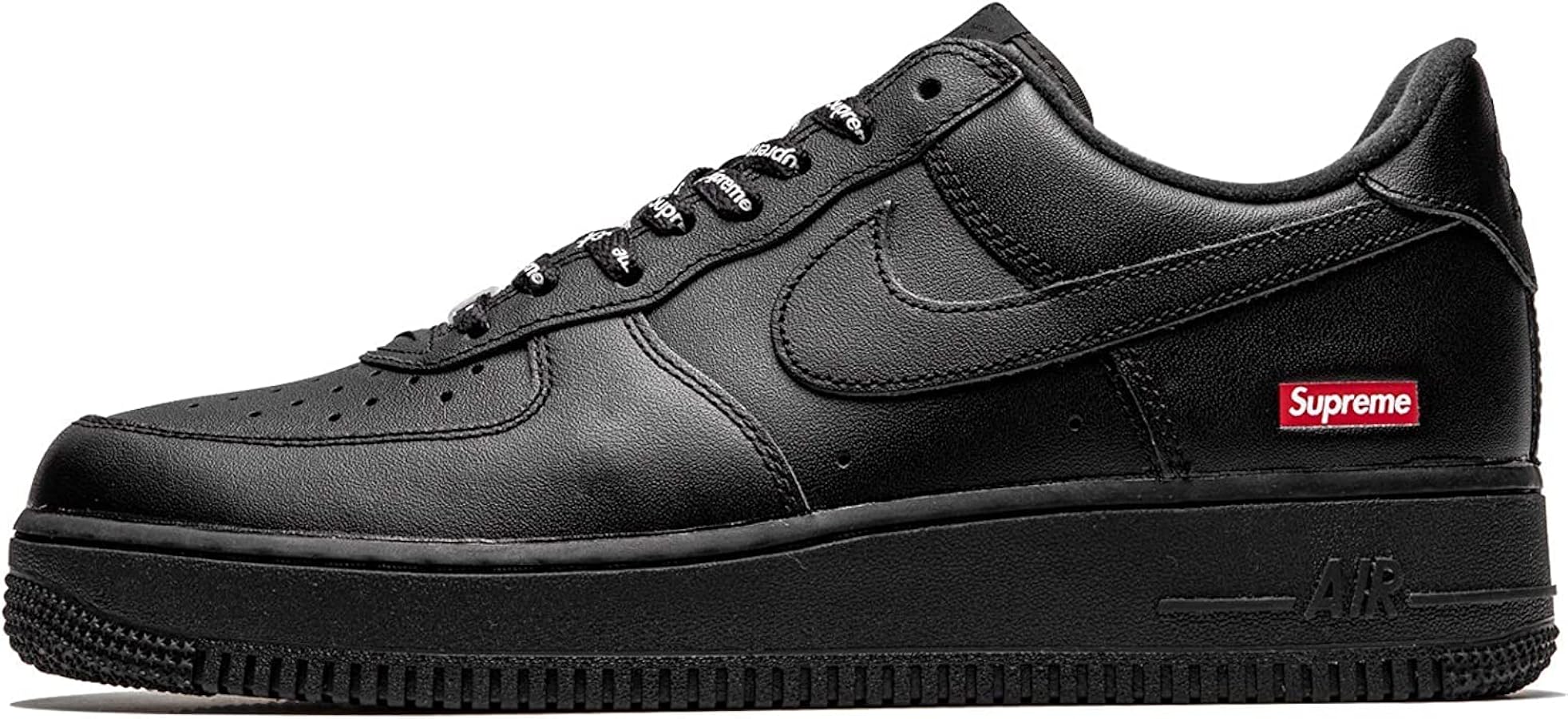 Amazon | Nike Air Force 1 Low Supreme - ミニボックスロゴ ブラック