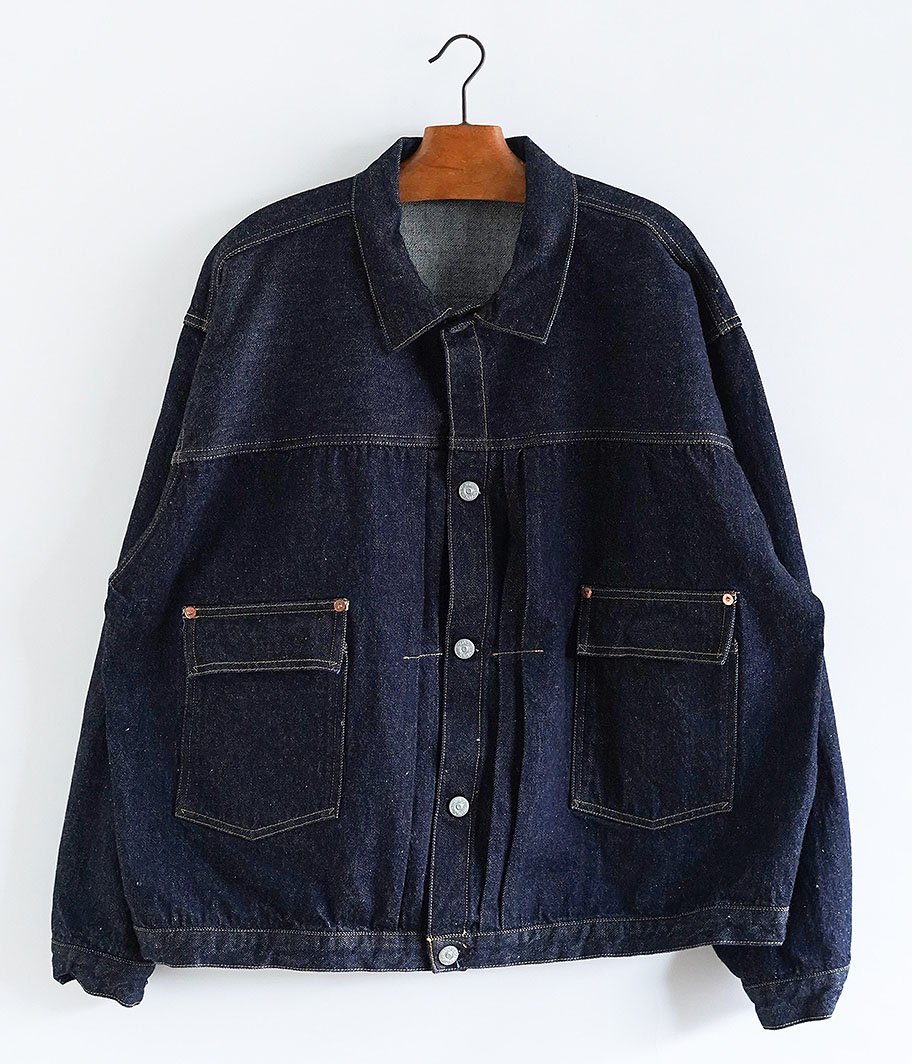 KAPTAIN SUNSHINE Denim Tracker Jacket [INDIGO / ONEWASH] - Fresh
