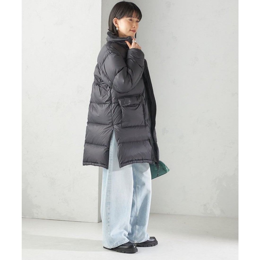 シップス SHIPS 【SHIPS別注】TAION:〈手洗い可能〉ネック ボア ダウン