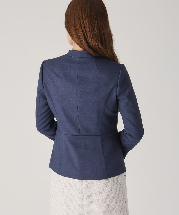 洗える／日本製／スーツ可】ノーカラージャケット（テーラード