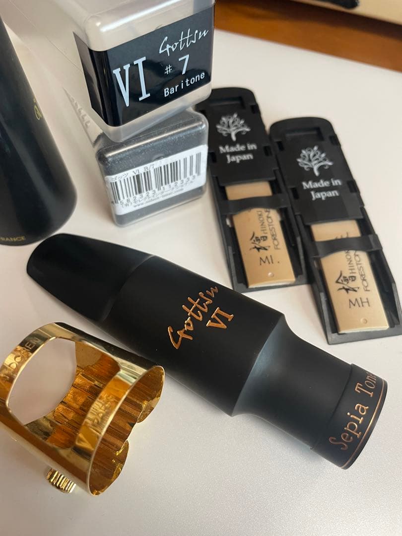 ゴッツGottsu VI #7セピアトーン　バリトンサックス マウスピース Gottsu ( ゴッツ ) Sepia Tone VI バリトンサックスマウスピース #7
