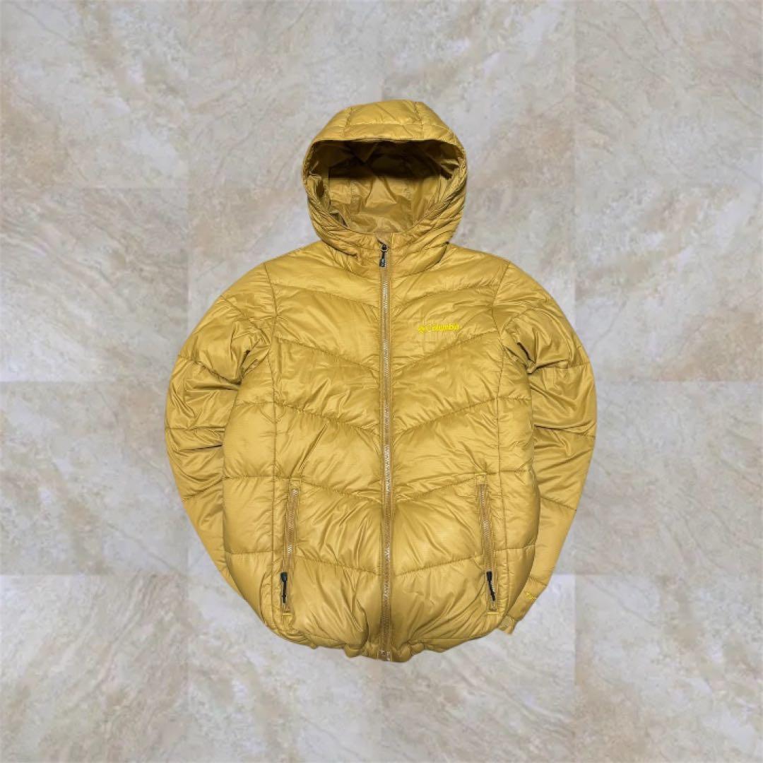 【超希少❗️】columbia down jacket Olive yellow Columbia jacket Ballistic Ridge Oversized Puffer men's yellow