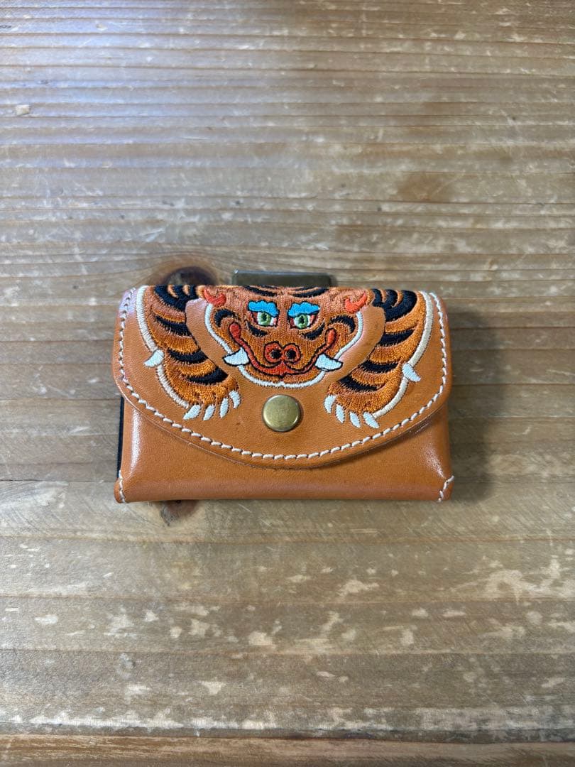 魑*魎様 BEAMS別注com-ono × Kendai / 虎 刺繍 レザー BEAMS Planets (BEAMS Planets) [Special order] com-ono × Kendai