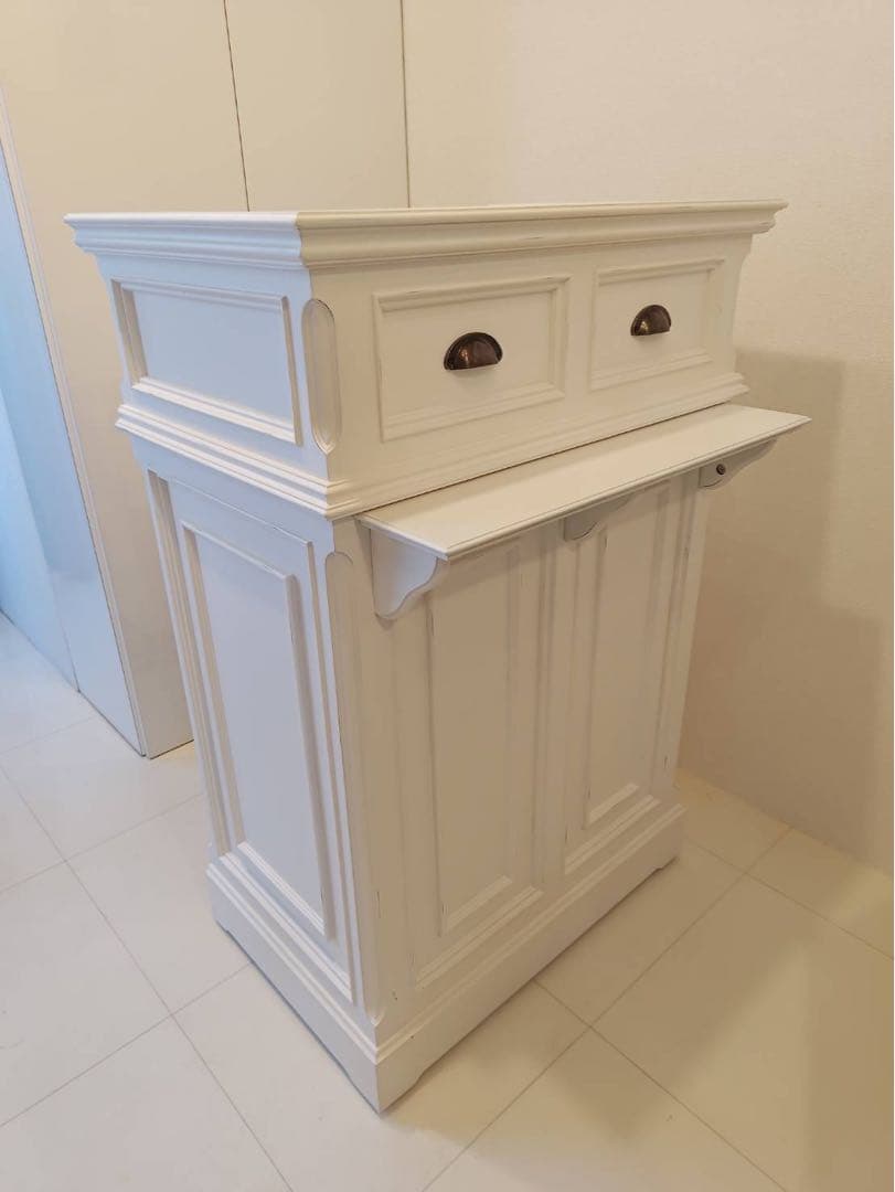 カウンター　白　アンティーク カウンター レジカウンター レジ台 ショップカウンター 受付