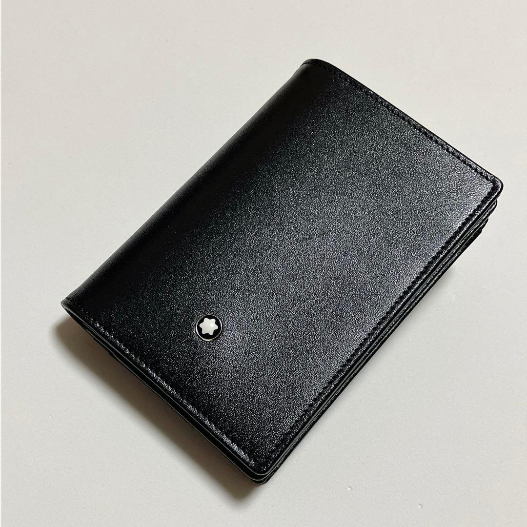 未使用 MONTBLANC モンブラン レザーカードケース 名刺入れ ブラック モンブラン(MONTBLANC) 名刺入れ メンズカードケース・名刺入れ | 通販