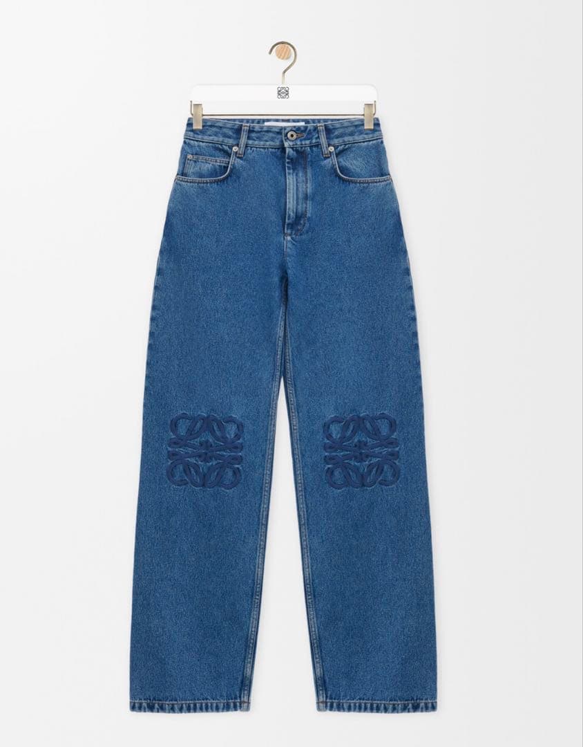 ロエベ アナグラム バギー ジーンズ（コットン） アナグラム バギー ジーンズ（デニム） ブルー - LOEWE Japan official