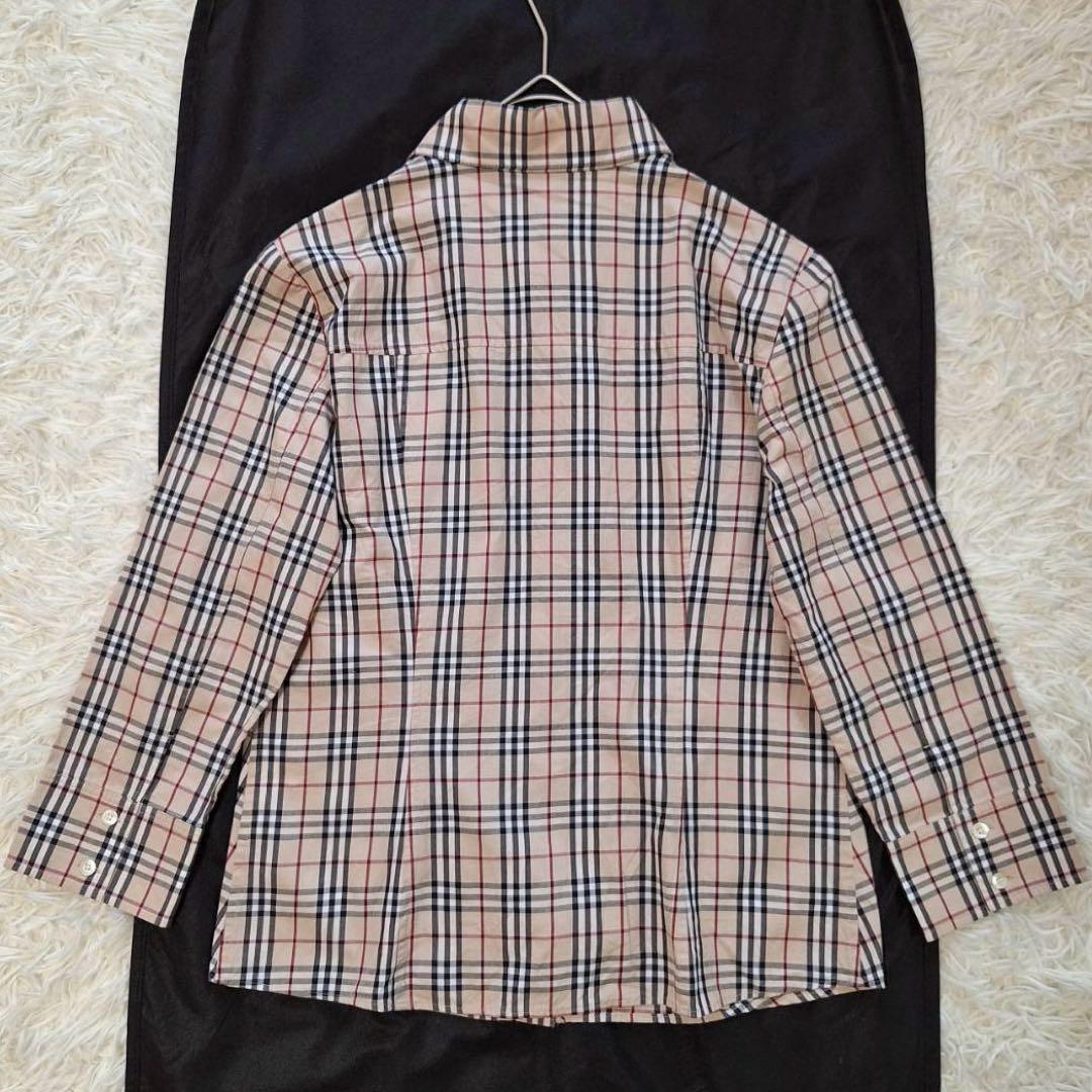 美品✨️バーバリーロンドン ノバチェックシャツ ホース刺繍 ベージュ