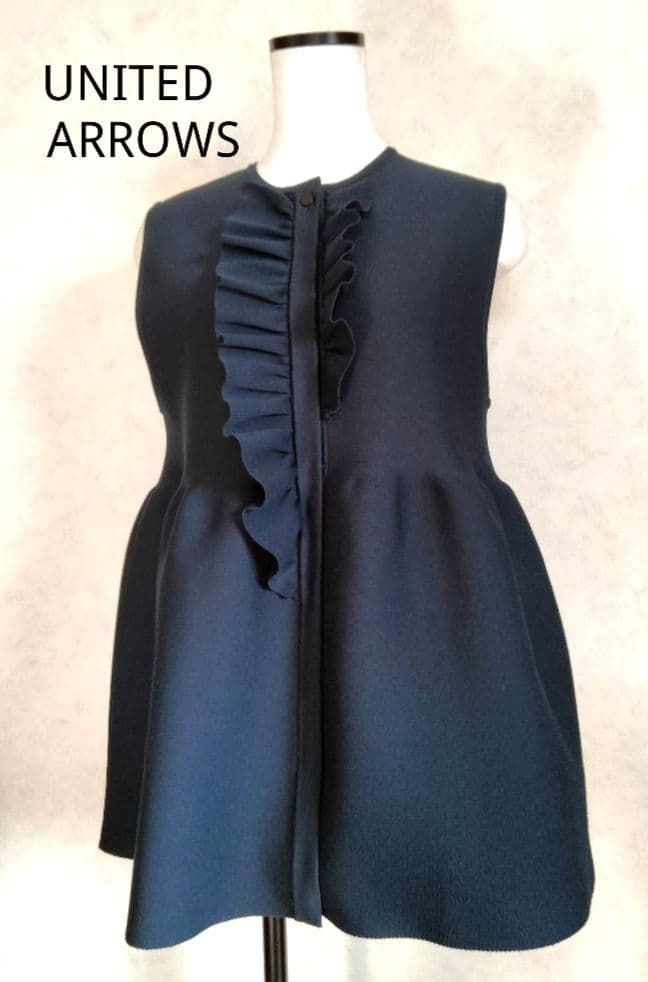 ユナイテッドアローズ　ベスト ジレ　フリーサイズ　ネイビー　レディース UNITED ARROWS（ユナイテッドアローズ） ベスト ジレ フォックス