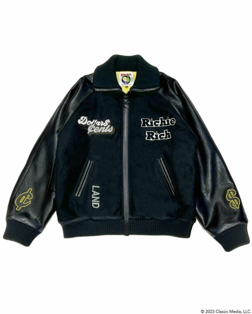 ランドバイミルクボーイ リッチーリッチ スタジャン ランド バイ ミルクボーイ×『リッチーリッチ』コラボウェア、“山積み