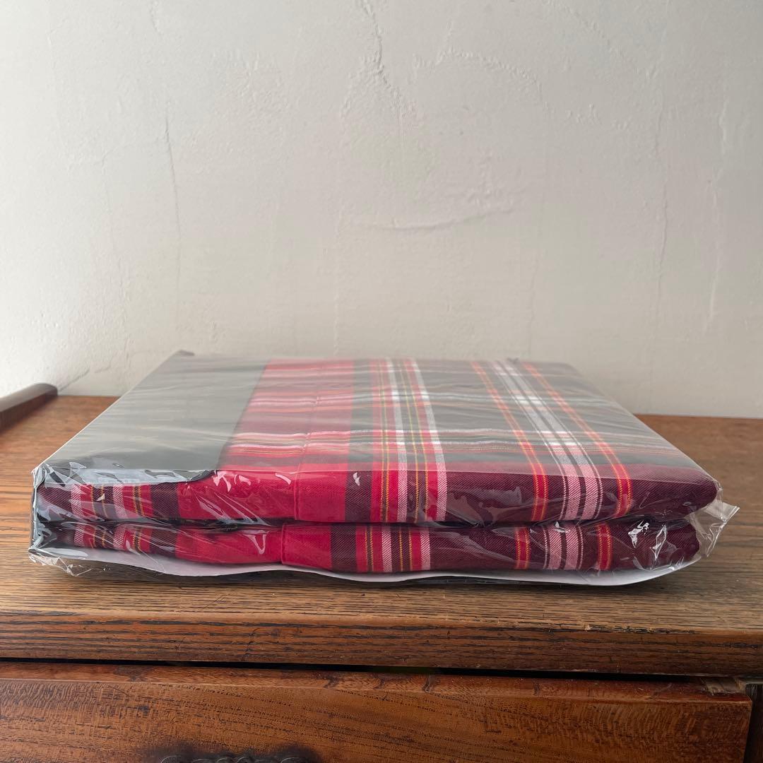 Ralph Lauren コンフォーターカバー シングル タータン チェック 赤