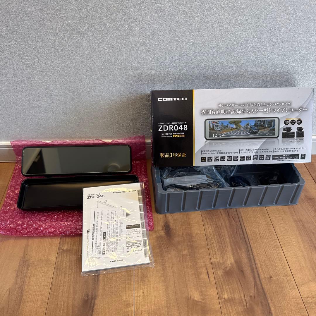 ZDR048 ボディとコード類一式 Amazon | コムテック ミラー型ドライブレコーダー ZDR048 デジタル