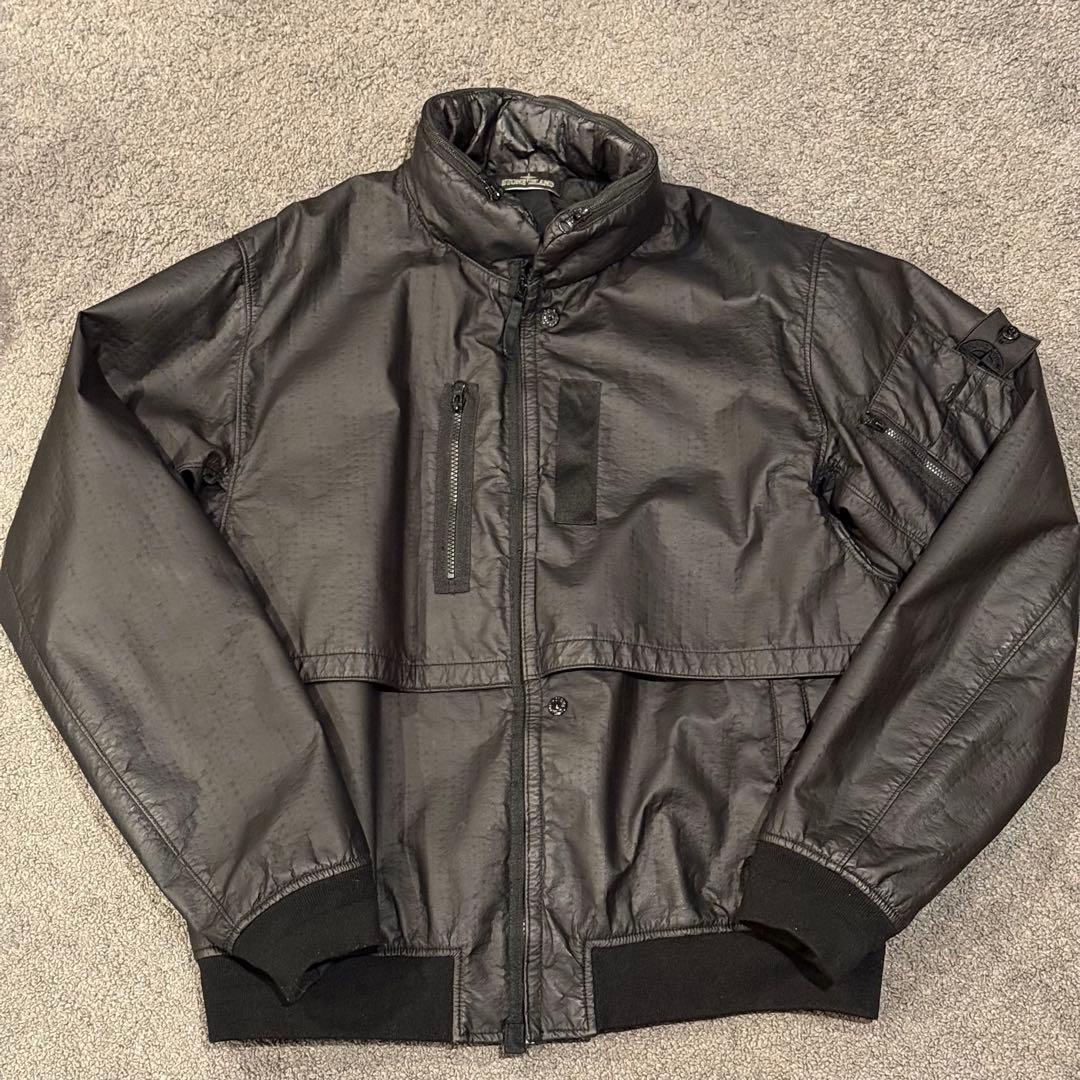 stone  レザージャケット　ma-1 ＸＬ　美品 SITRY（シトリー） ma1 ma-1 Real Leather Cowhide MA-1 Jacket/リアル