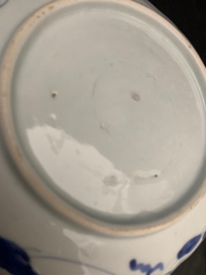 古伊万里 染付花輪型 六寸皿 古美術 5枚