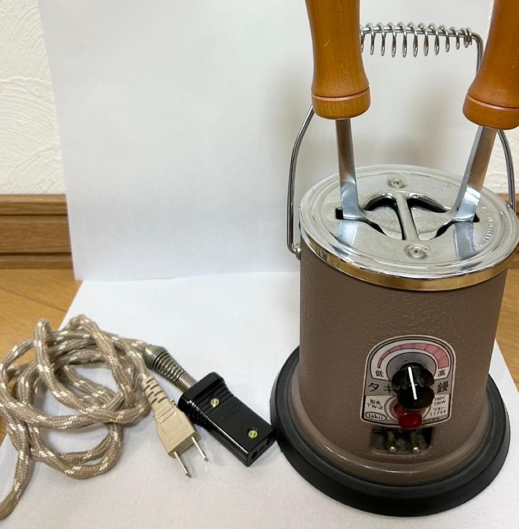 和洋裁電化鏝2丁立　タキイ電器 コテ　ランプ付　和製コテ Amazon.co.jp: 和裁洋裁道具 『タキイ電気コテ2丁立』 : DIY・工具