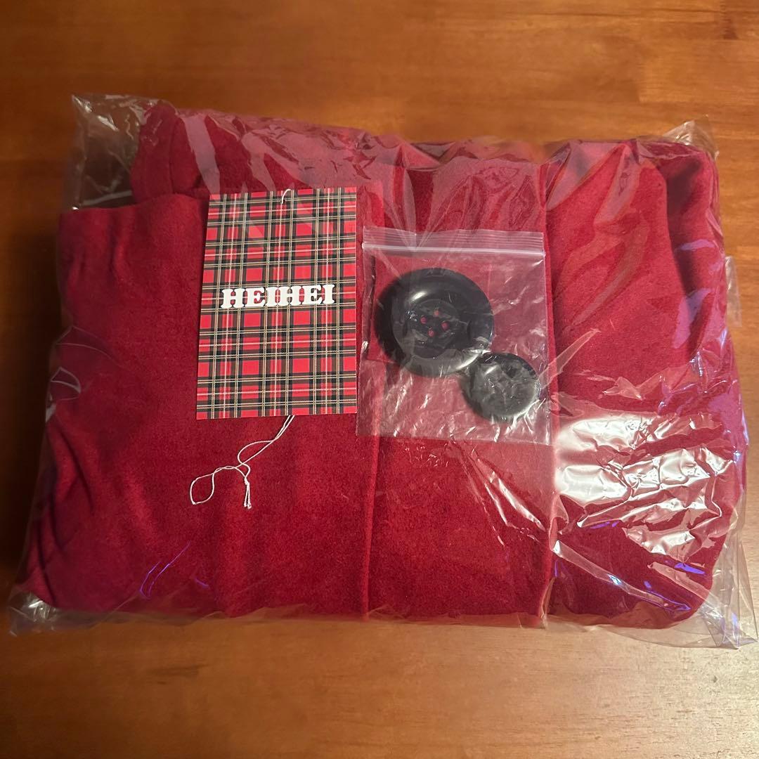 美品】heihei ローラペルジャケット レッド - メルカリ