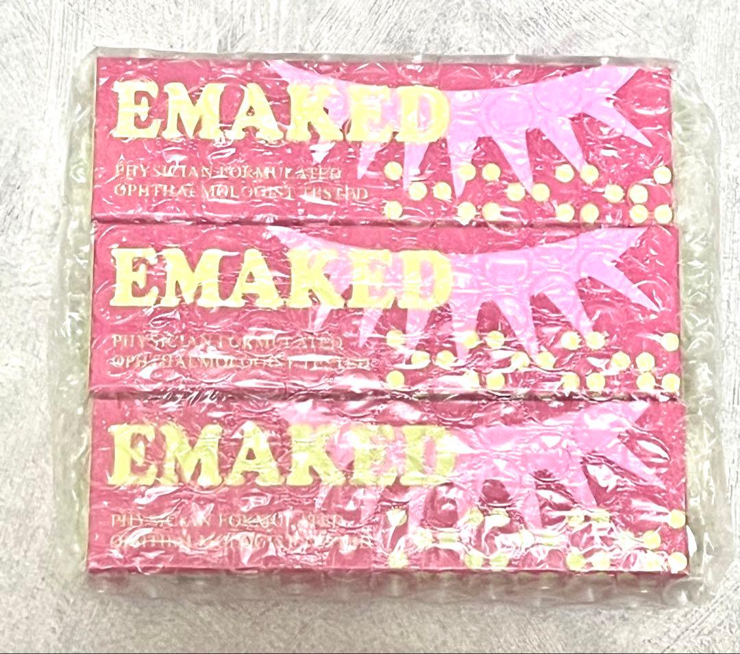 EMAKED まつ毛美容液 3本セット　新品未開封 EMAKED（エマーキット） 水橋保寿堂製薬株式会社 まつげ美容液 まつ毛